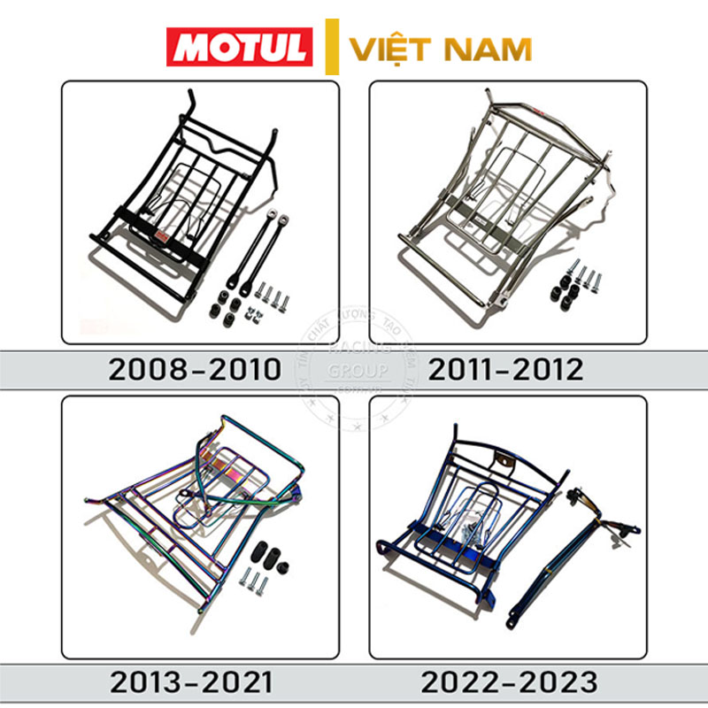 Baga ab full đời 2008 - 2010, 2011 - 2012, 2013 - 2021, 2022 - 2023 gắn giữa dày 10li thép chắc chắn,, baga air blade