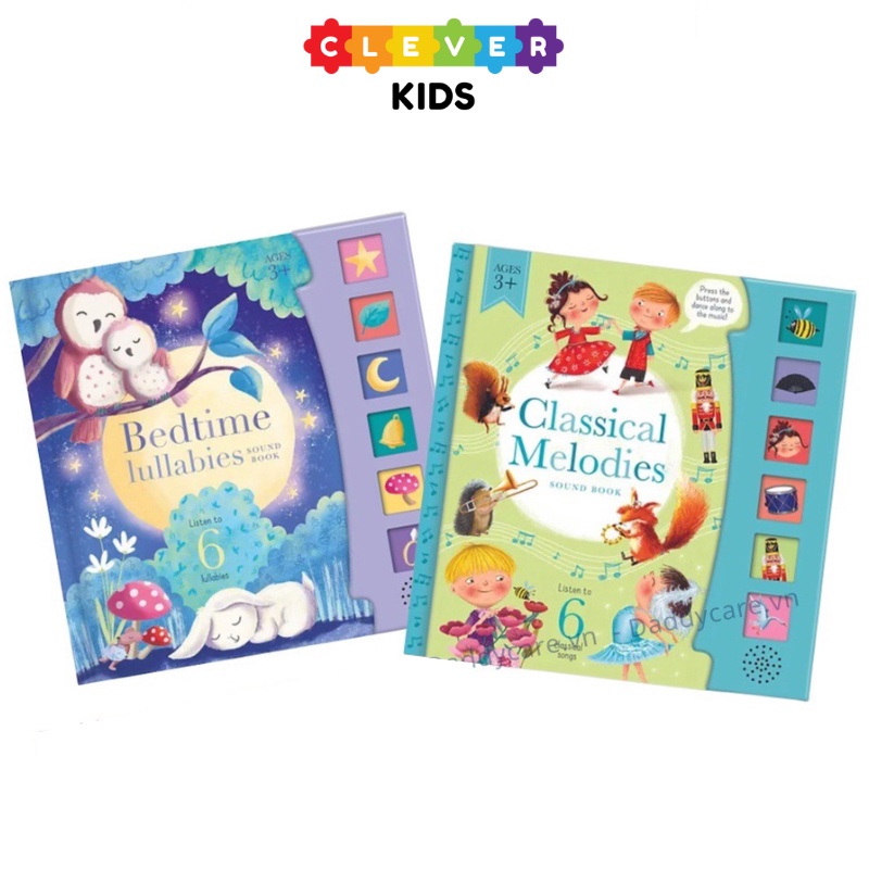 Sách nhạc button sound book, sách âm thanh cho bé từ 3 tuổi - cleverkids