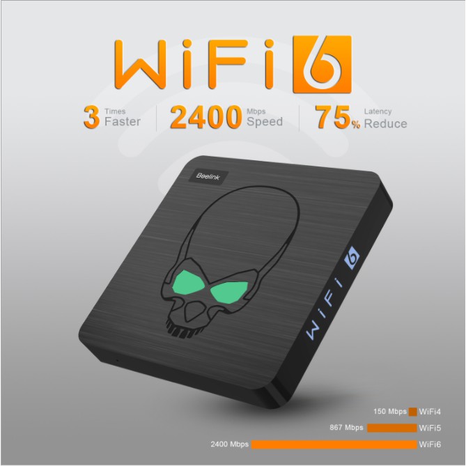 Beelink gt-king android tv box amlogic s922x ram 4gb ddr4 bộ nhớ 64gb wifi 6