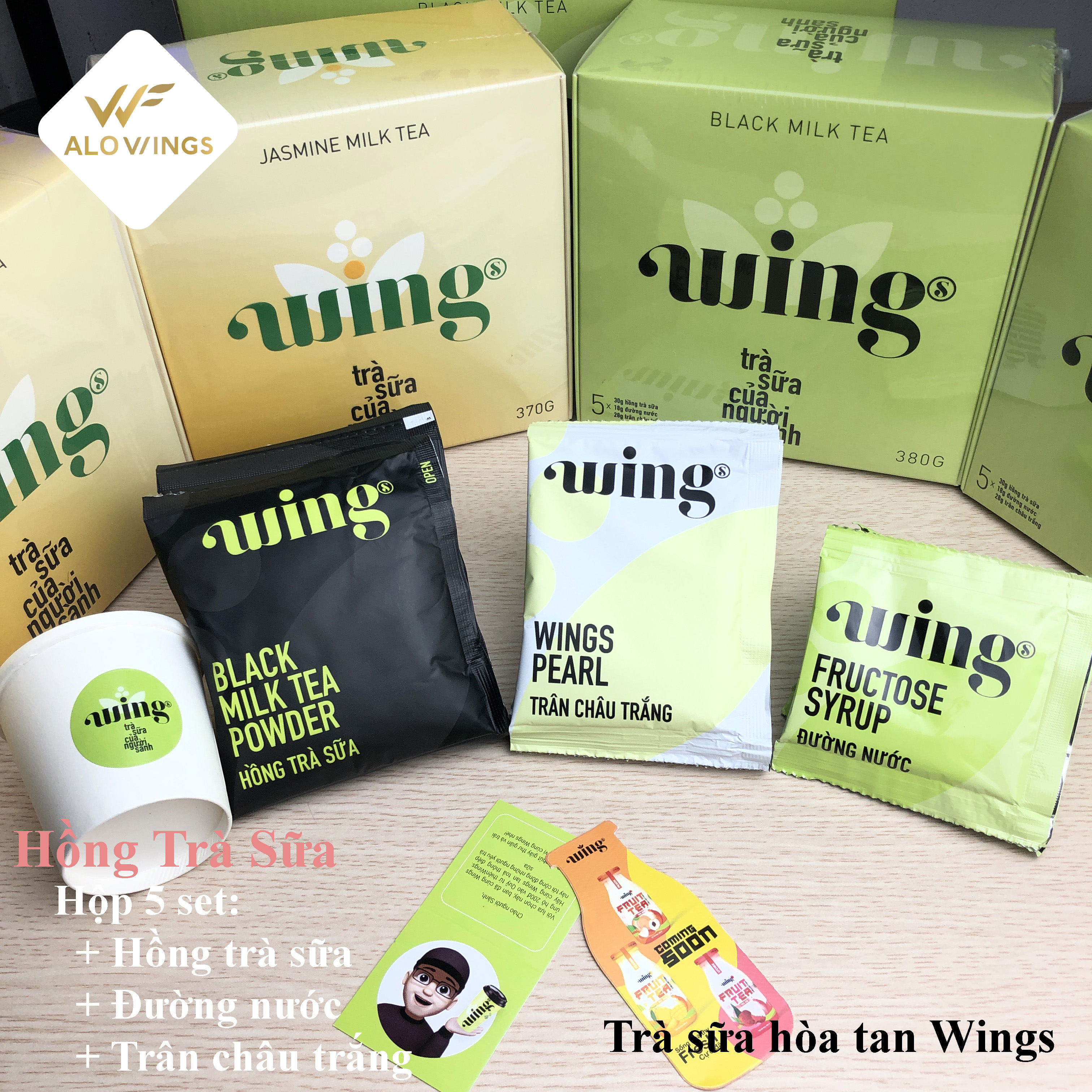 1 Set Trà sữa hòa tan Wings