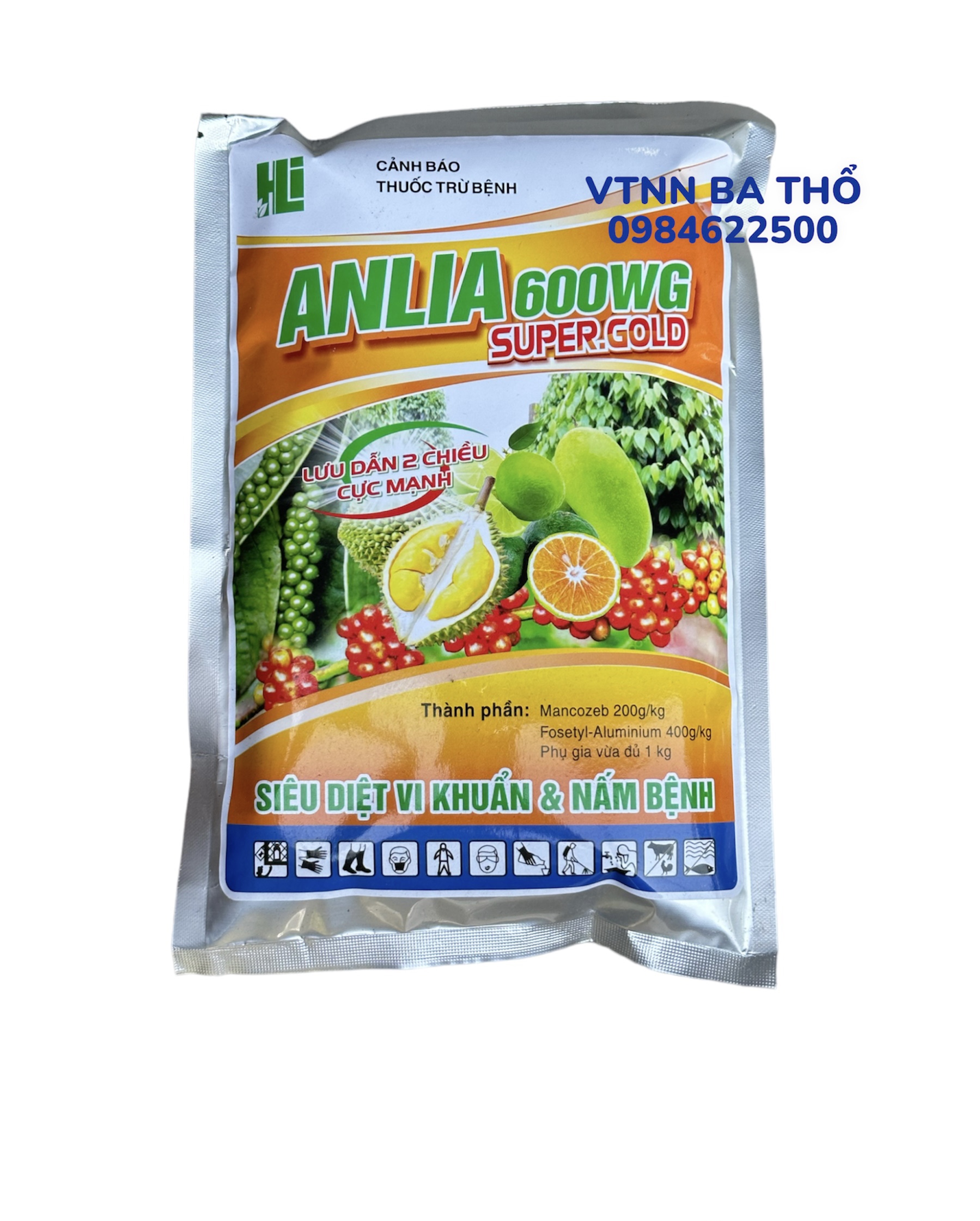 Thuốc trừ nấm bệnh anlia 600wg 500gr