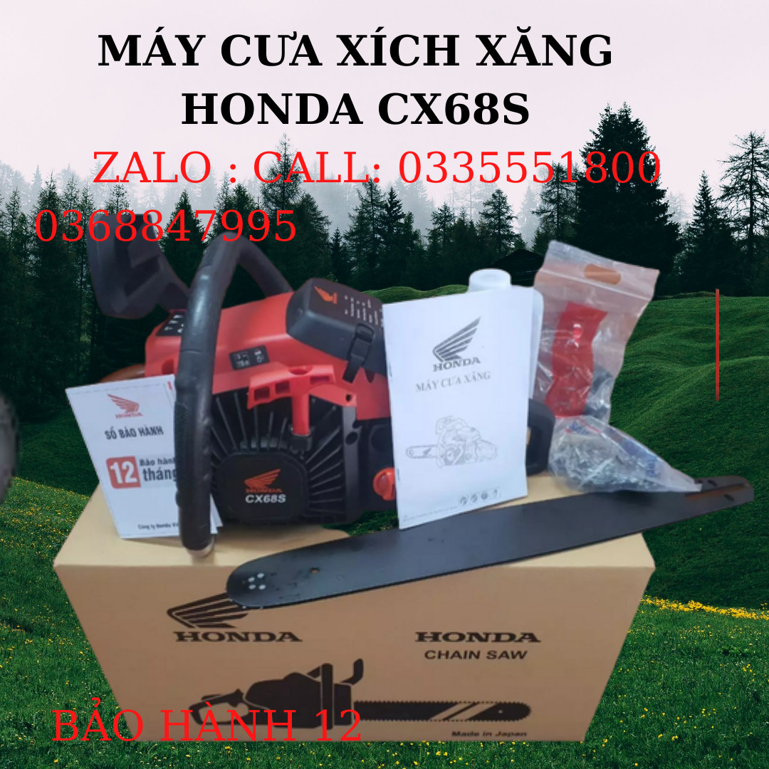 Máy cưa xích cầm tay chạy xăng, máy cưa xích xăng, máy cưa cây HON DA