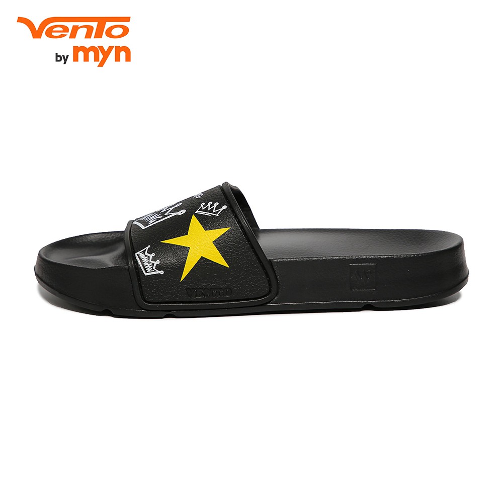 Dép Vento Quai ngang MS FL06- hình vương miện đen