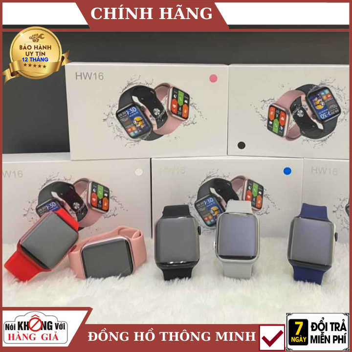 Đồng Hồ Thông Minh HW16 Full Size 44m Màn Hình Tràn Viền 1.72 inch, Thay Hình Nền Cá Nhân , Nghe gọi Bluetooth , Chống Nước Cho Nam Và Nữ Đồng Hồ Thông Minh Smartwatch Với Mật Khẩu Chia Màn Hình , Đồng hồ nam