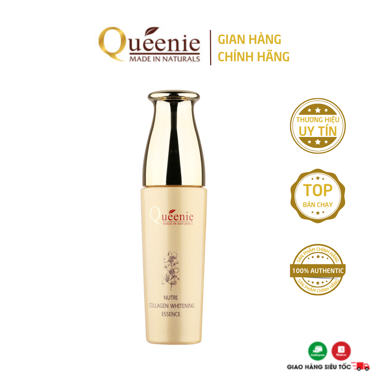 Tinh chất Queenie dưỡng trắng da, xóa mờ sạm nám, tàn nhang 50ml - Mỹ Phẩm Hàn Quốc