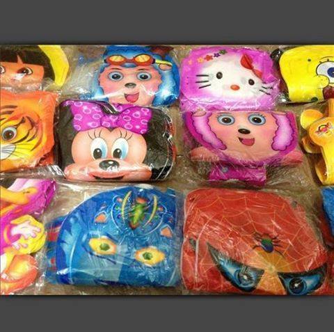 Bộ 20 vỏ bóng bay con thú + kèm que to