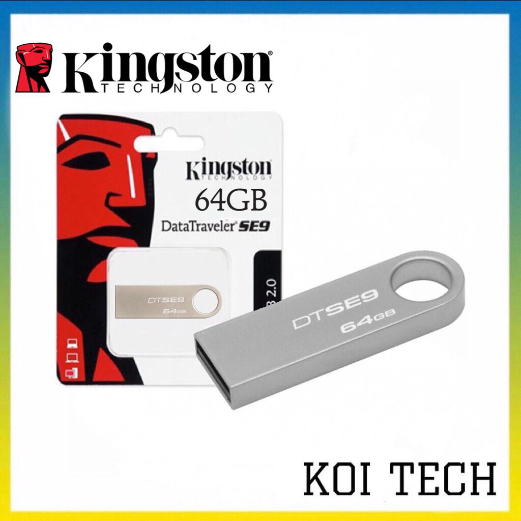 USB 2.0 Kingston DataTraveler SE9 64GB - DUNG LƯỢNG THỰC - KOI TECH