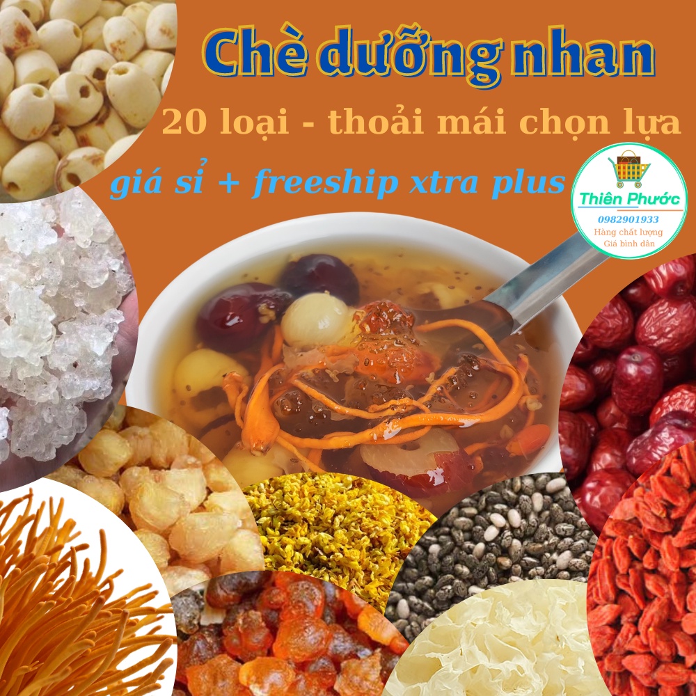 Chè dưỡng nhan & sâm bổ lượng - nguyên liệu xịn giá sỉ mỗi món 500g