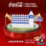 Lốc 24 Chai Nước Điện Giải Bù Khoáng Aquarius 500ml Coca-Cola Chính Hãng Sale 25.06_LD