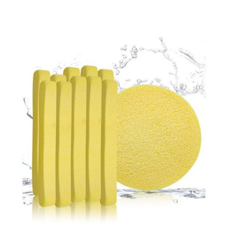 Gói 12 miếng bông mút nở rửa mặt, mút nén bọt biển tẩy trang, bông mút bọt biển rửa mặt