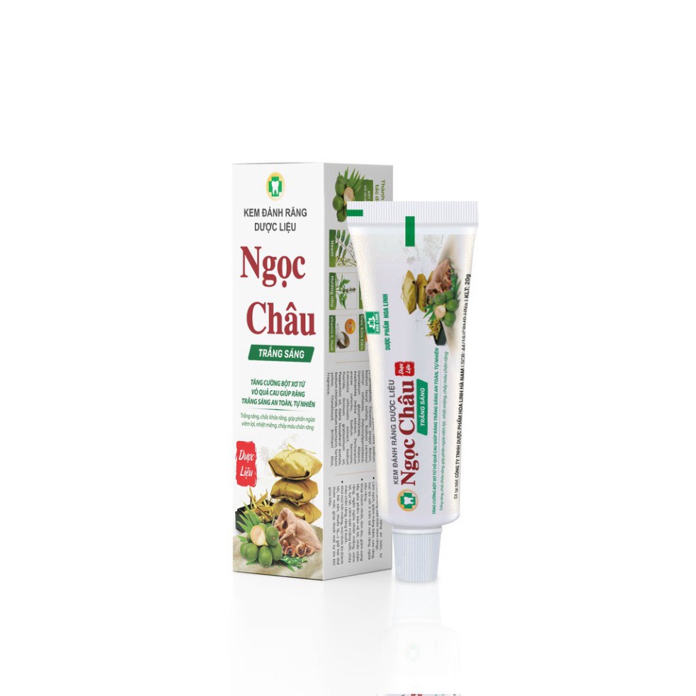 Kem đánh răng Ngọc Châu trắng sáng 20g