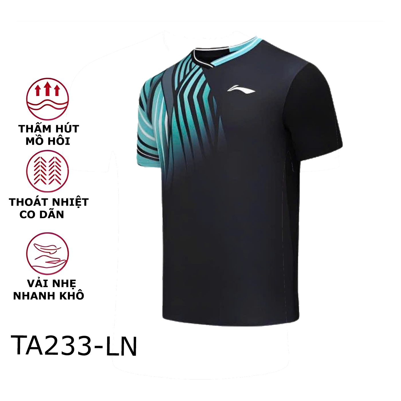 Áo cầu lông LINING dùng thi đấu luyện tập cầu lông TA233