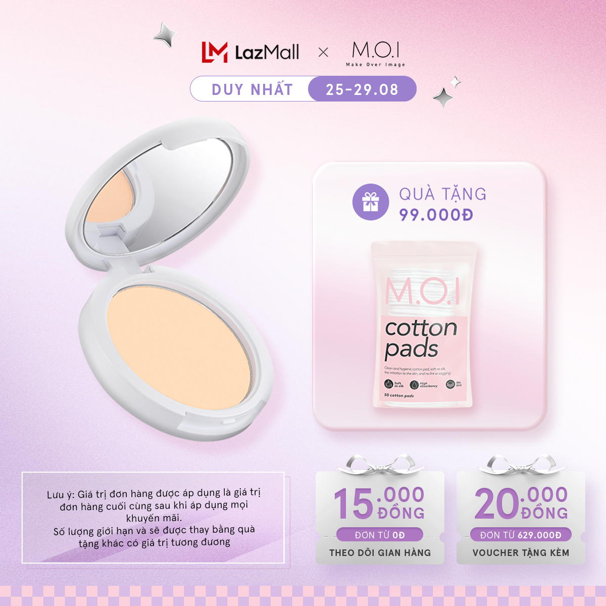 Phấn phủ m.o.i baby skin powder 10g