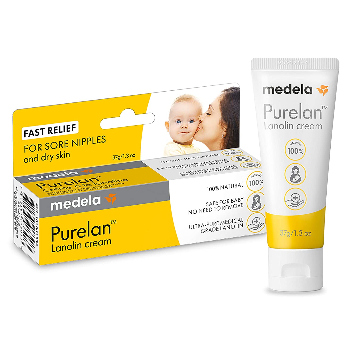 Medela Purelan Lanolin Nipple Cream for Breastfeeding 37g