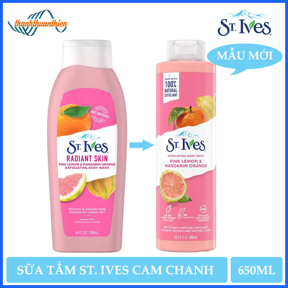[Mẫu Mới] Sữa Tắm St.ives Cam Chanh (650ml)