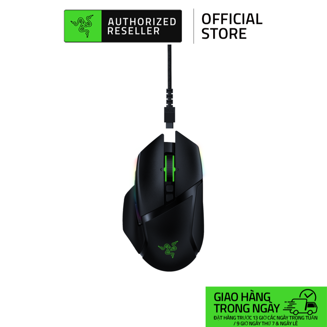 Razer Basilisk Ultimate with Charging Dock Wireless Gaming Mouse with 11 Programmable Buttons