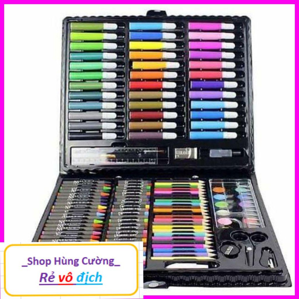 Bộ màu 150 chi tiết sáp, dạ, nước