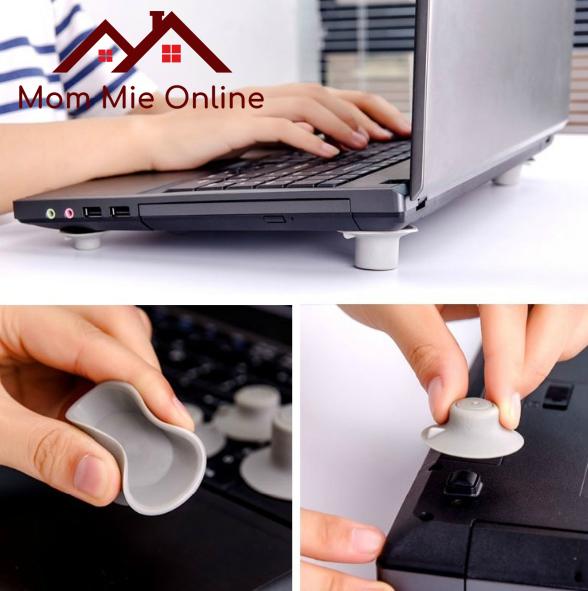 [HCM]Vỉ 4 nút kê tỏa nhiệt chống trượt cho laptop - J16100