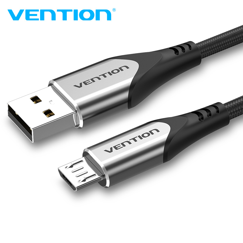 【COD】Vention Cáp Micro USB Dây sạc nhanh cho điện thoại di động Android Cáp sạc đồng bộ dữ liệu cho Samsung HTC Xiaomi Sony 1M 2M 3M