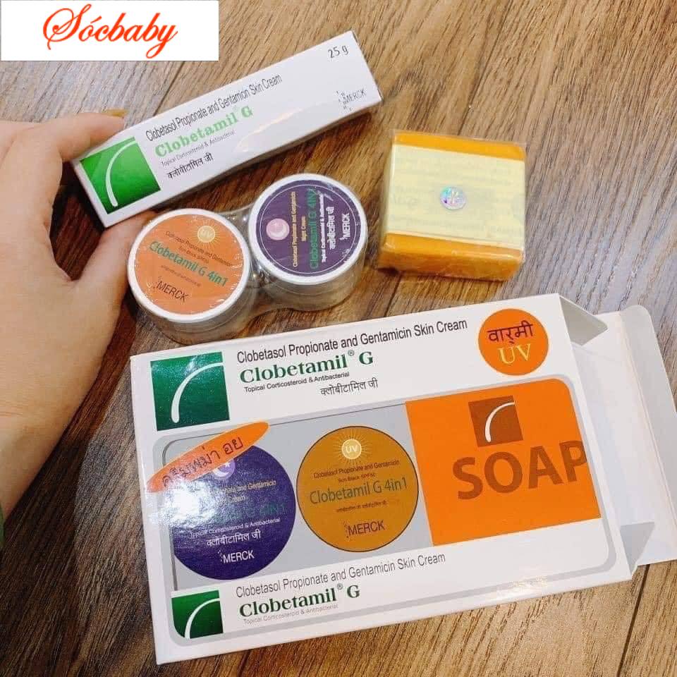 Bộ 4 món kem nám tàn nhang clobetamil g cao cấp Thái Lan