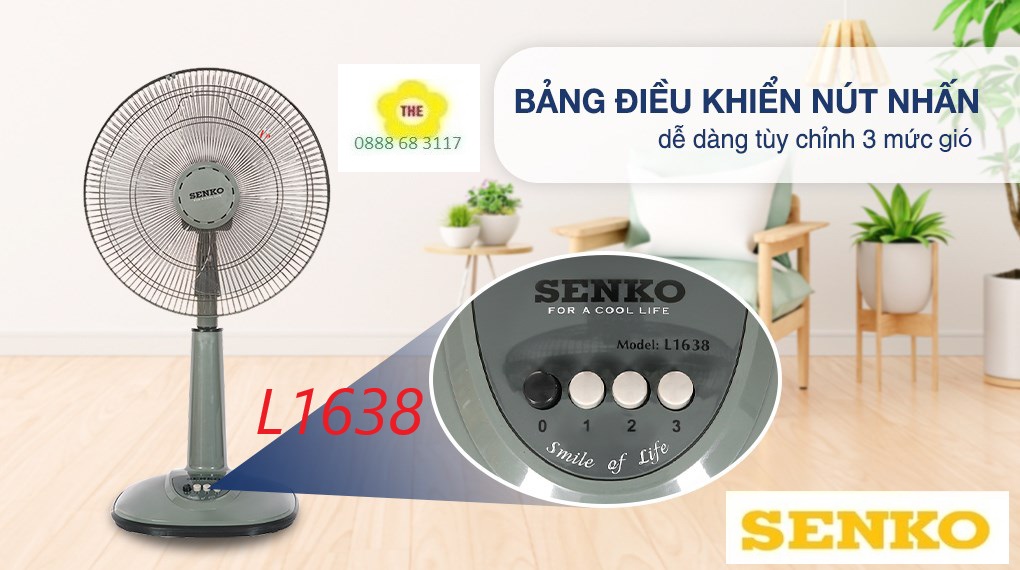 Quạt lở senko l1338