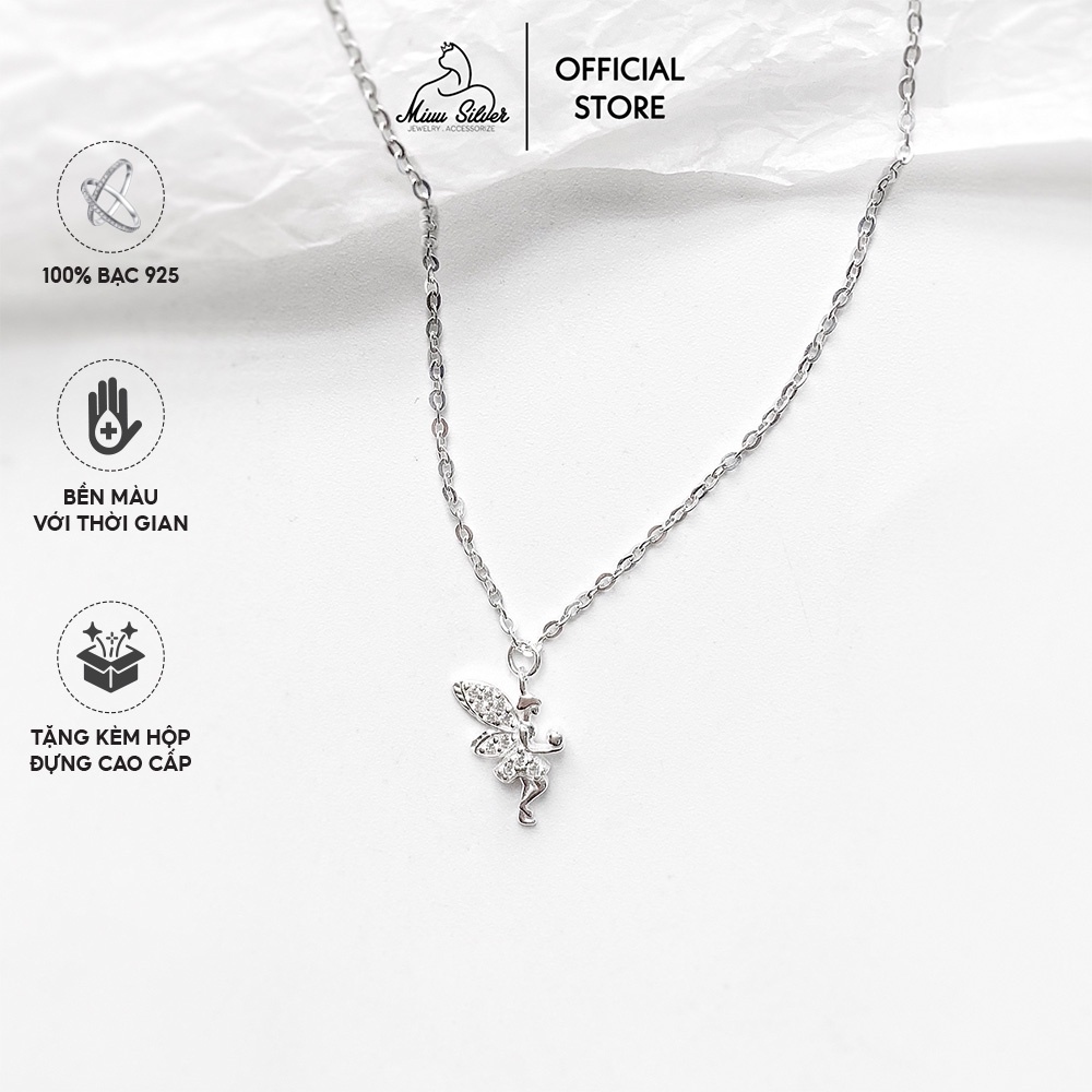 Vòng cổ bạc nữ Miuu Silver dây chuyền bạc 925 thiên thần Tinker Bell Necklace