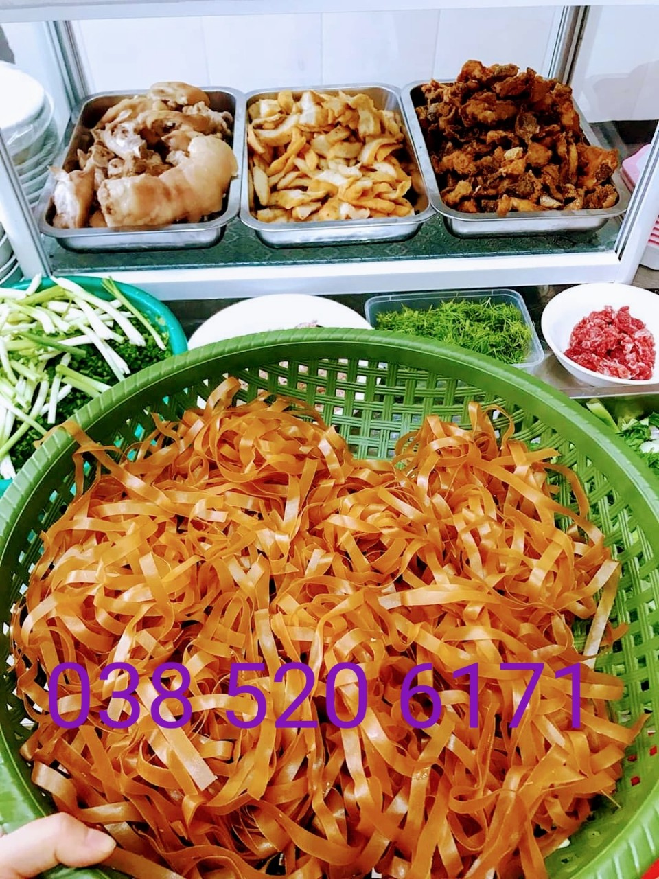 Bánh đa cua đỏ Hải Phòng- 1kg sợi to