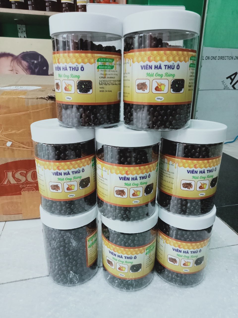 Viên hà thủ ô .Viên hà thủ ô mật ong hỗ trợ giảm tóc bạc, kích thích mọc tóc 1kg
