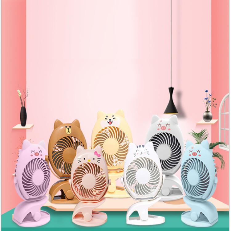 Giá quạt usb, giá quạt điện nhỏ,quạt điện kẹp bàn mini,giá quạt usb mini,giá quạt usb mini - Quạt để bàn mini hình thú ngộ nghĩnh, đáng yêu, Góc quay 360 độ sử dụng đa năng, tiện lợi