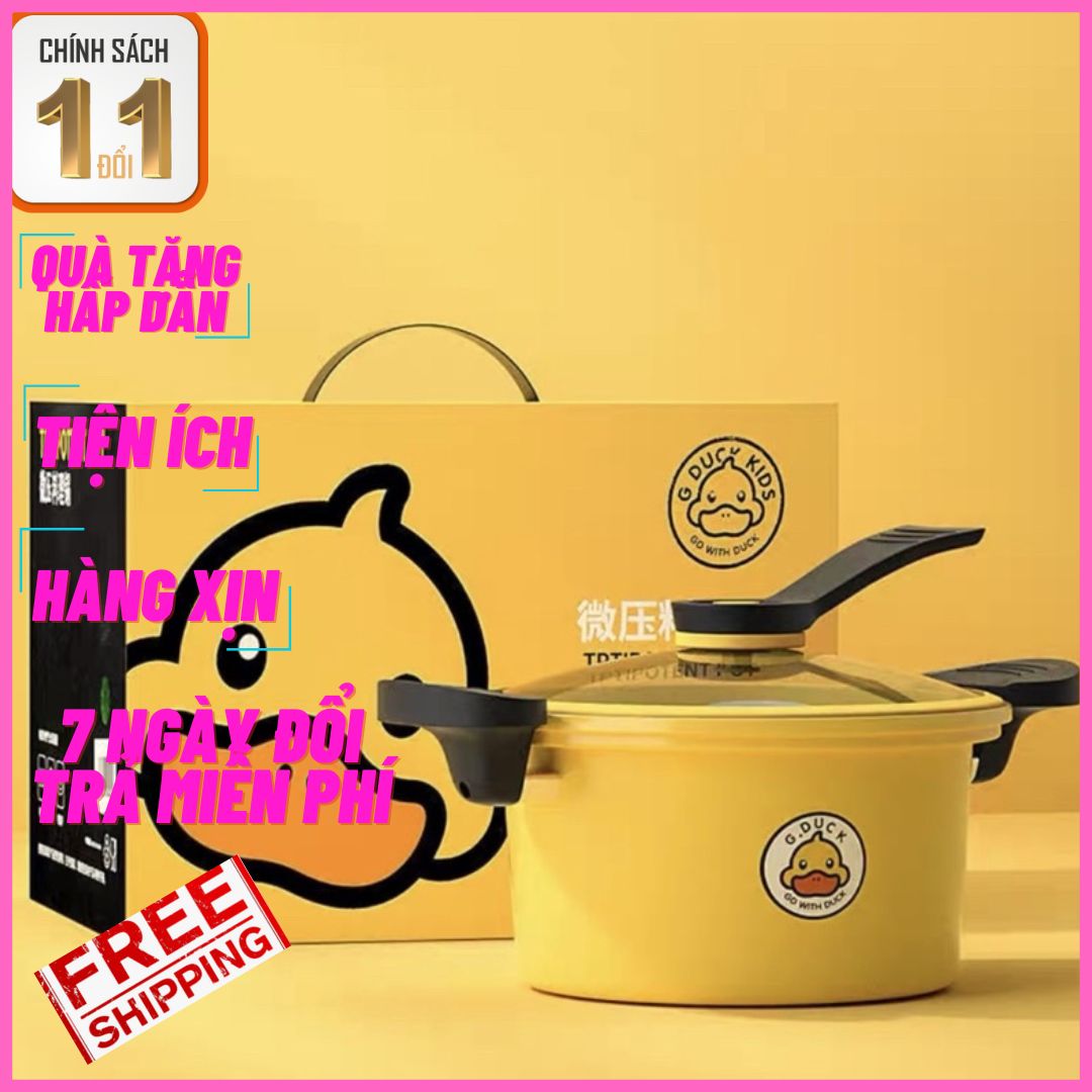 Nồi áp suất chống dính đa năng hình vịt vàng g.duck bảo hành đầy đủ - nồi nấu đa năng 2022 hàng mới 2022, noi ap suat, noi nha bep, noi ham, dung cu nau an, gia dung nha bep,..