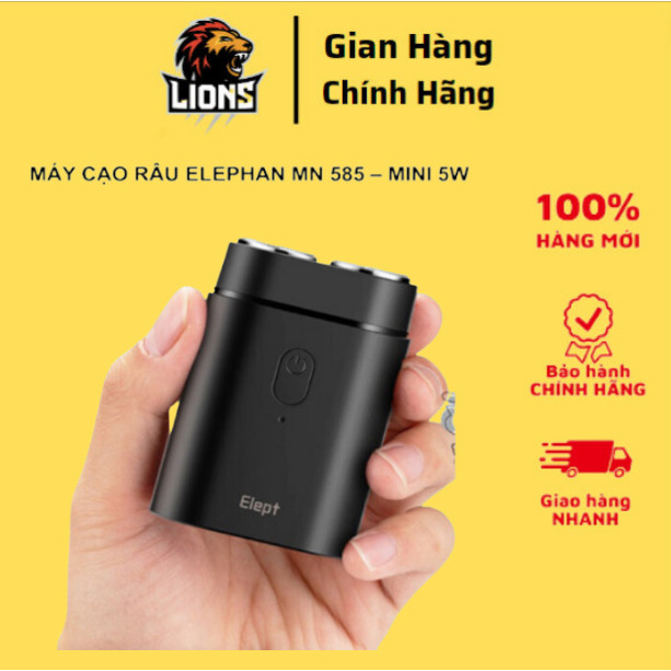 Máy cạo râu mini Elept MN585Máy cạo râu 2 lưỡi Elept MN585 công suất 5W tự mài Máy Cạo Râu Mini 2 Lưỡi Tự Mài Độ Bền Cao Máy cạo râu mini máy cạo râu Elept MN585