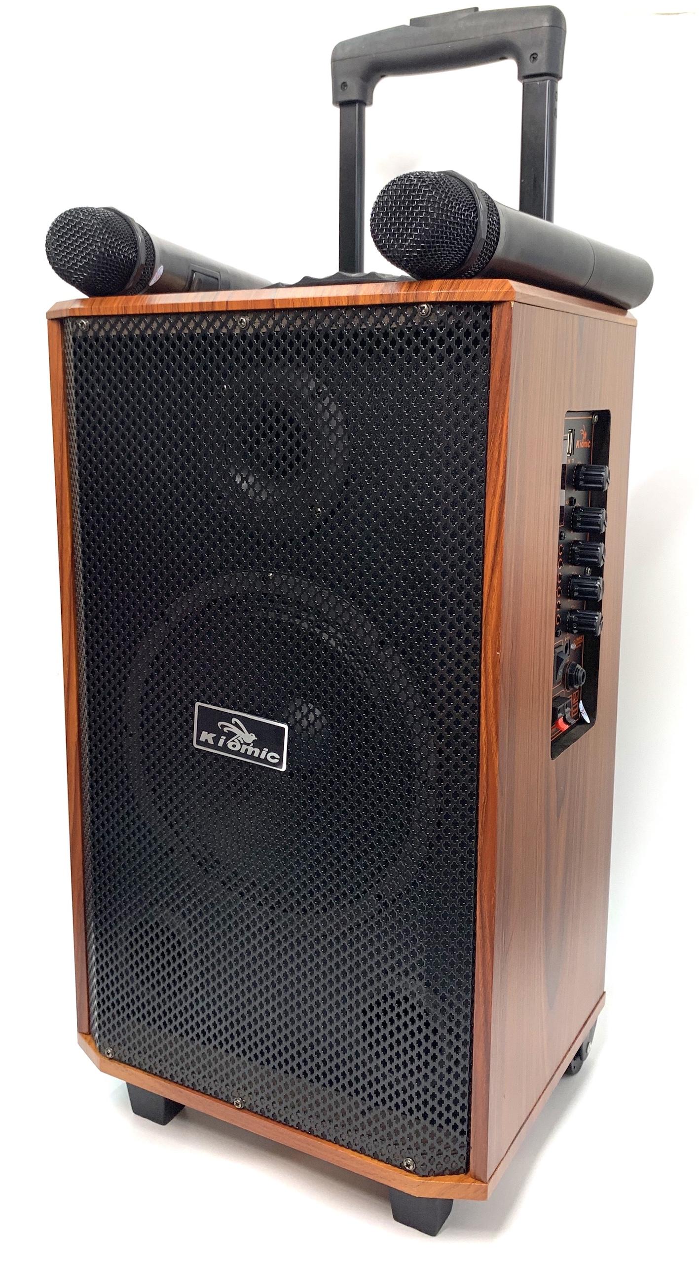 Loa Vali Kéo Di Động Tặng Kèm 2 Micro Không Dây Karaoke Bluetooth K88 Âm Thanh Siêu Đỉnh 150W BH 1 đổi 1