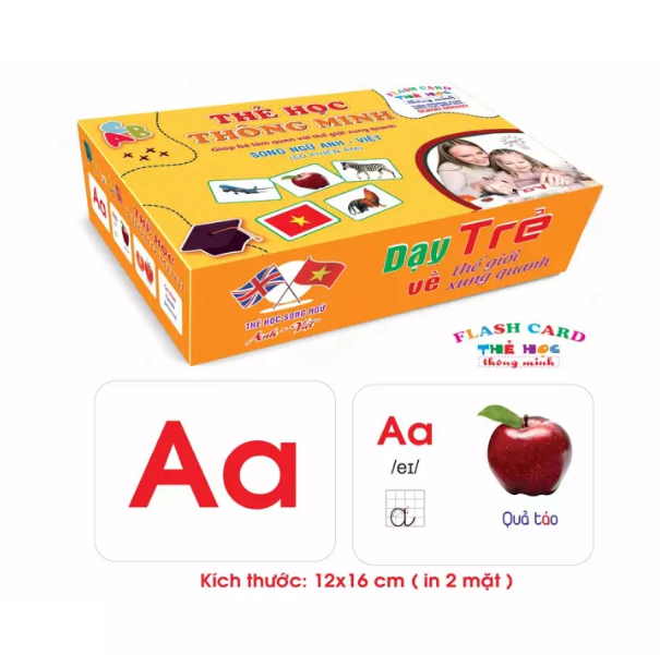 [HCM]{Mẫu Mới 18 Chủ Đề} Bộ thẻ học thông minh 18 chủ đề song ngữ Flash card cho Bé