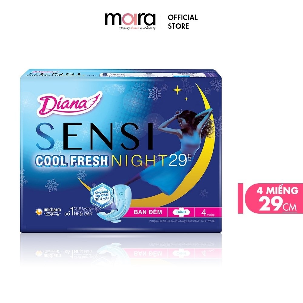 Băng vệ sinh Diana Super night 35 cm gói 3 miếng