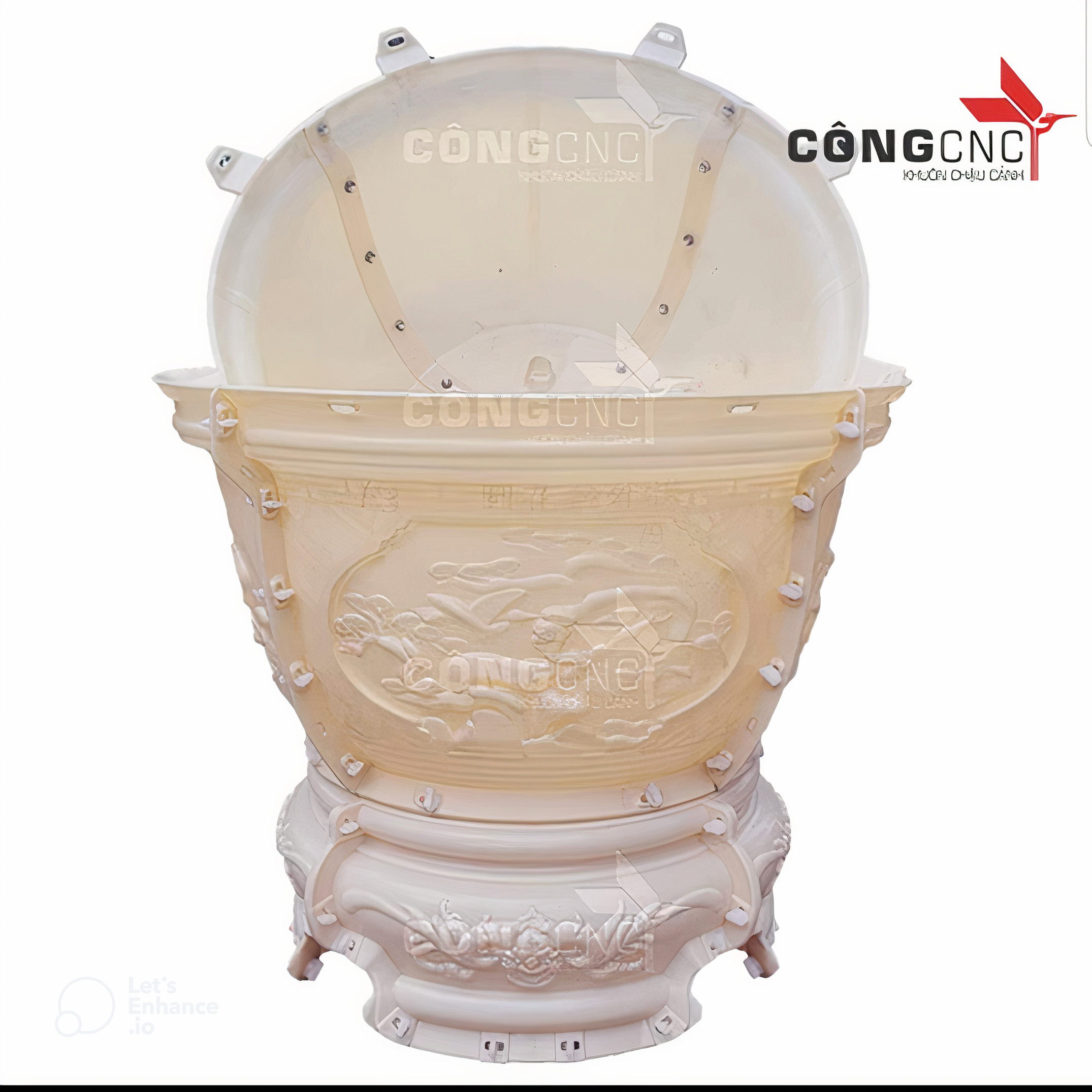 Khuôn chậu tròn 80cm Mới , khuôn đầy đủ lòng trong, dễ dàng thi công, dày dặn, chắc chắn.