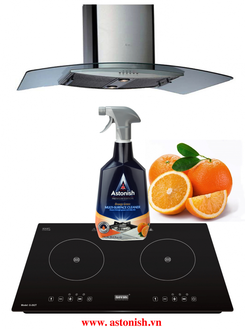 Bình xịt vệ sinh bếp hương cam Astonish C6790- Bình xịt vệ sinh bếp Kichen Cleaner