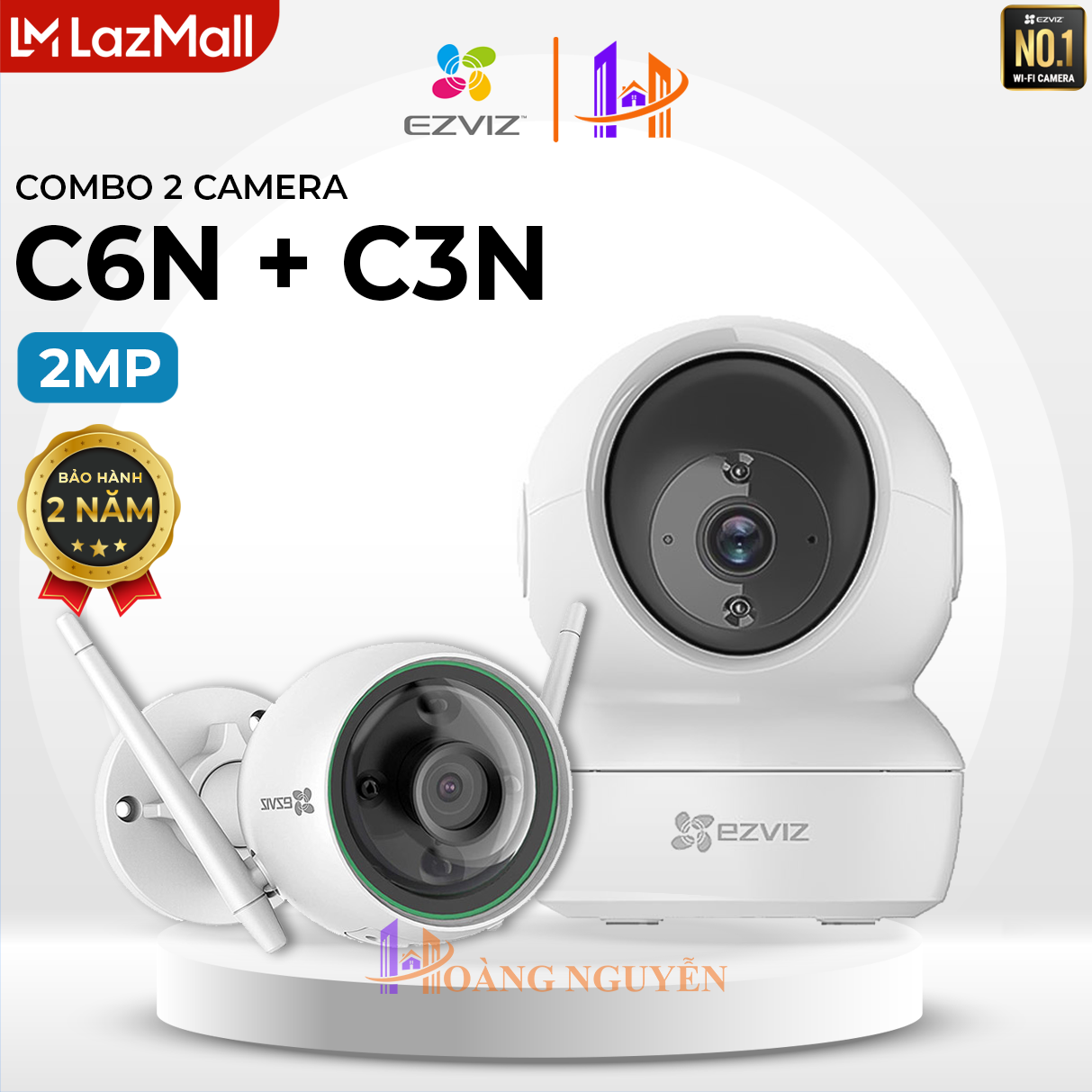 Combo 2 camera c6n + c3n kèm thẻ 32gb - ezviz hoang nguyen authorized store