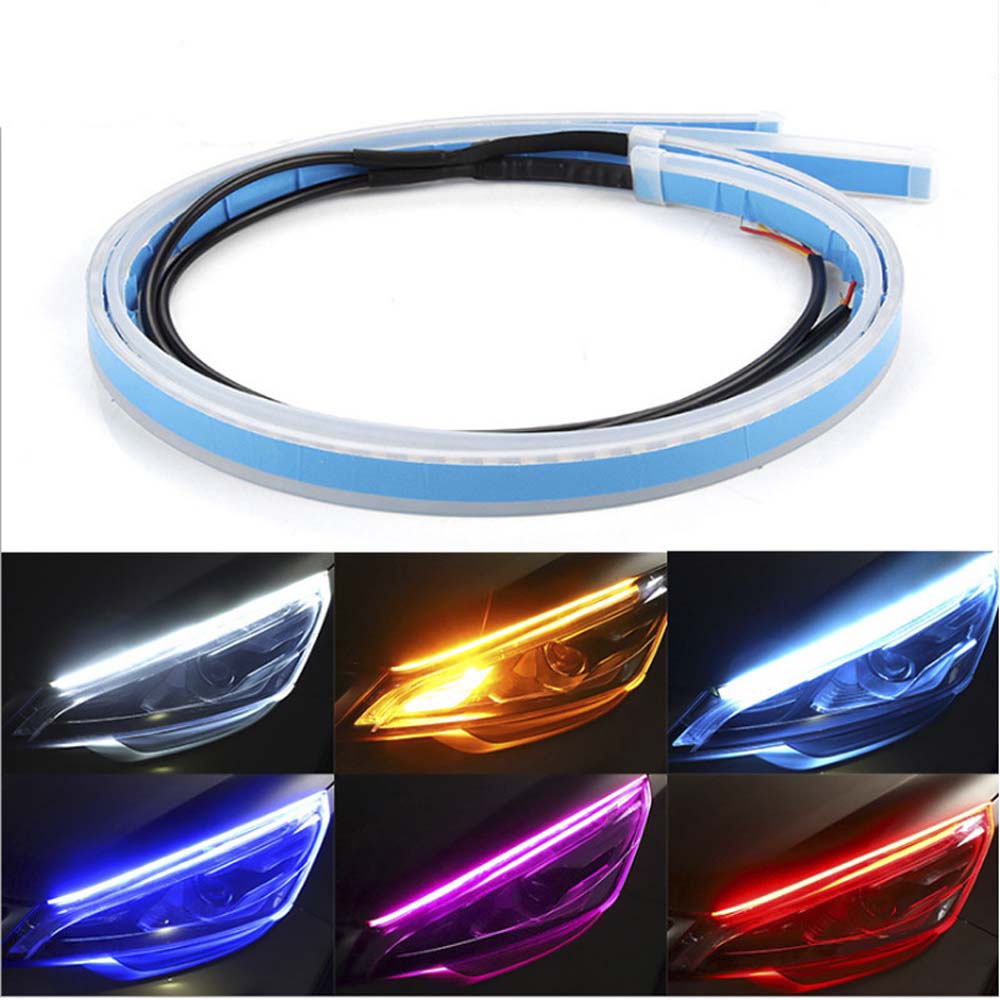 Dây led dẻo lắp đemi xi nhan chạy đuổi kiểu audi cho xe máy, ô tô