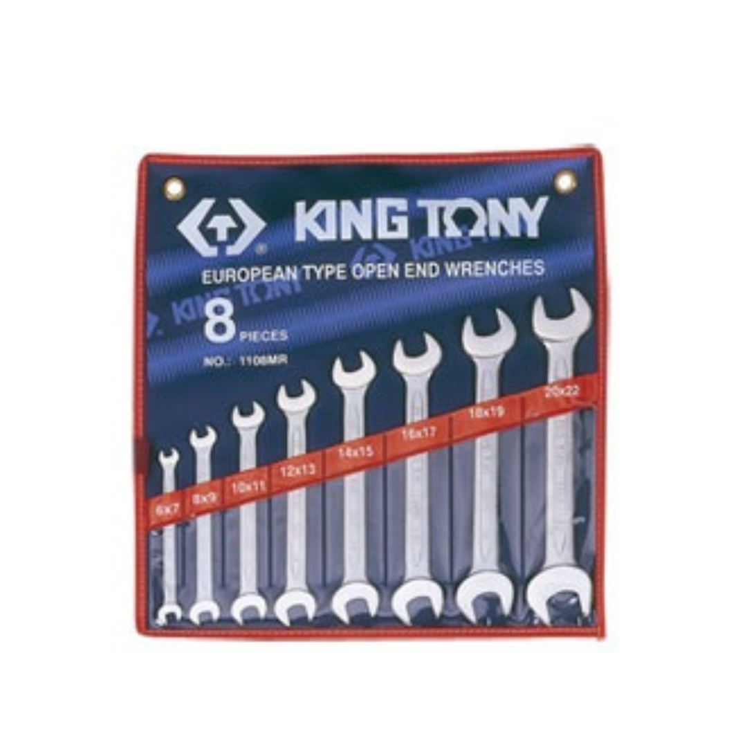 [2022] 6-22mm BỘ HAI ĐẦU MIỆNG 8 CHI TIẾT KINGTONY - HỆ MÉT - HÀNG CHÍNH HÃNG - 1108MR - HM LOCK