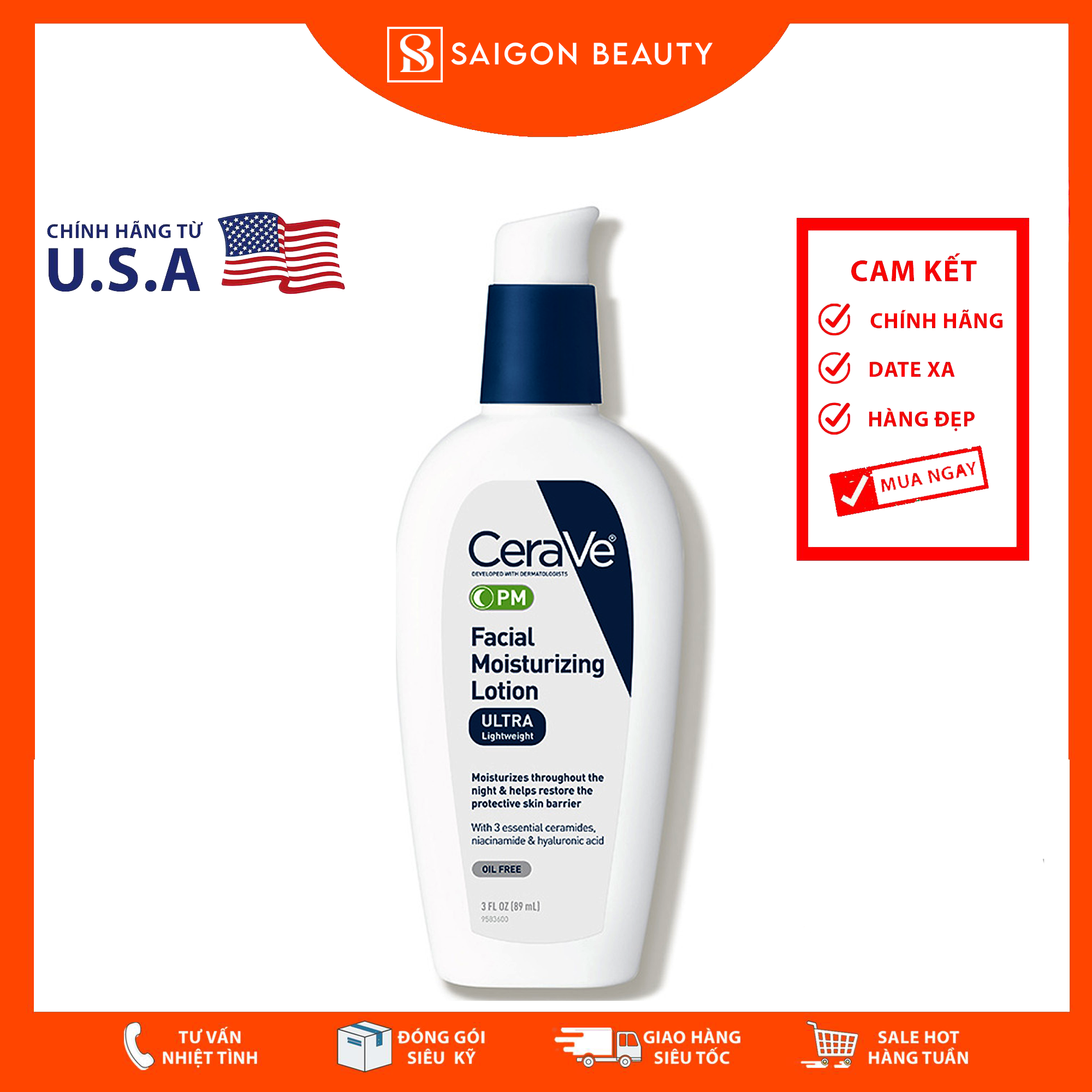 CeraVe Facial Moisturizing Lotion PM