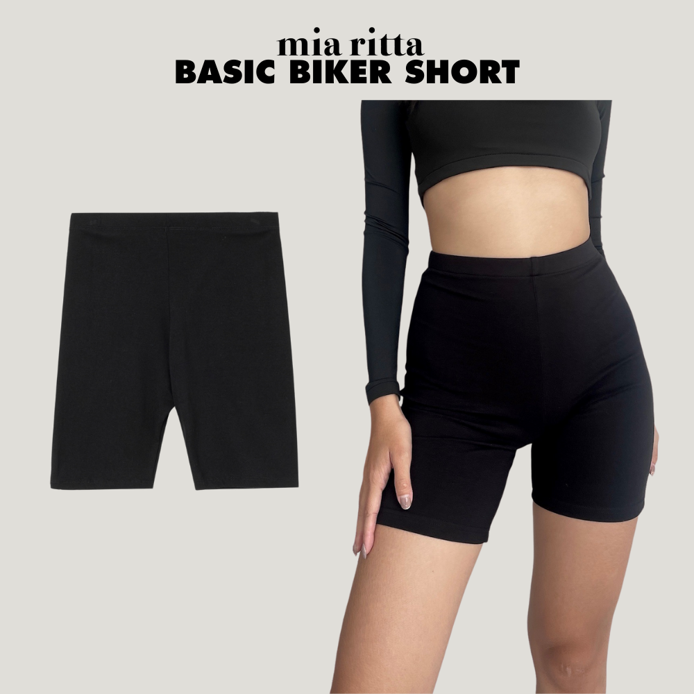 Quần đùi biker short MiaRitta legging lửng ngố cạp cao siêu co dãn Q330