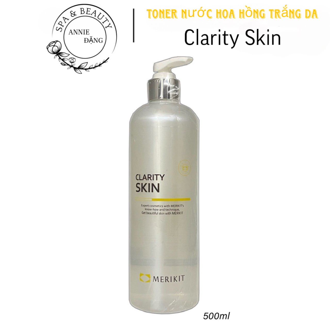 Toner Nước Hoa Hồng Clarity Skin Merikit 500ml