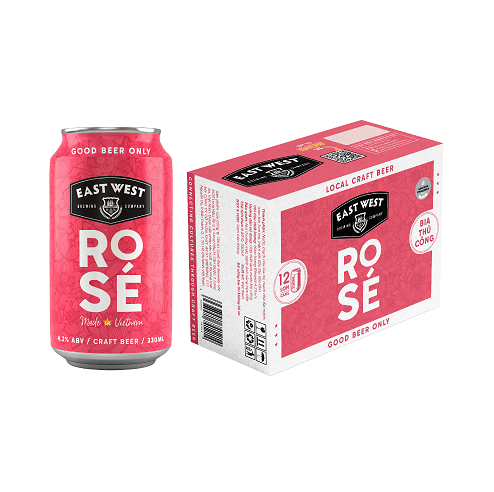 Bia Thủ Công East West Rose Lon 330ml