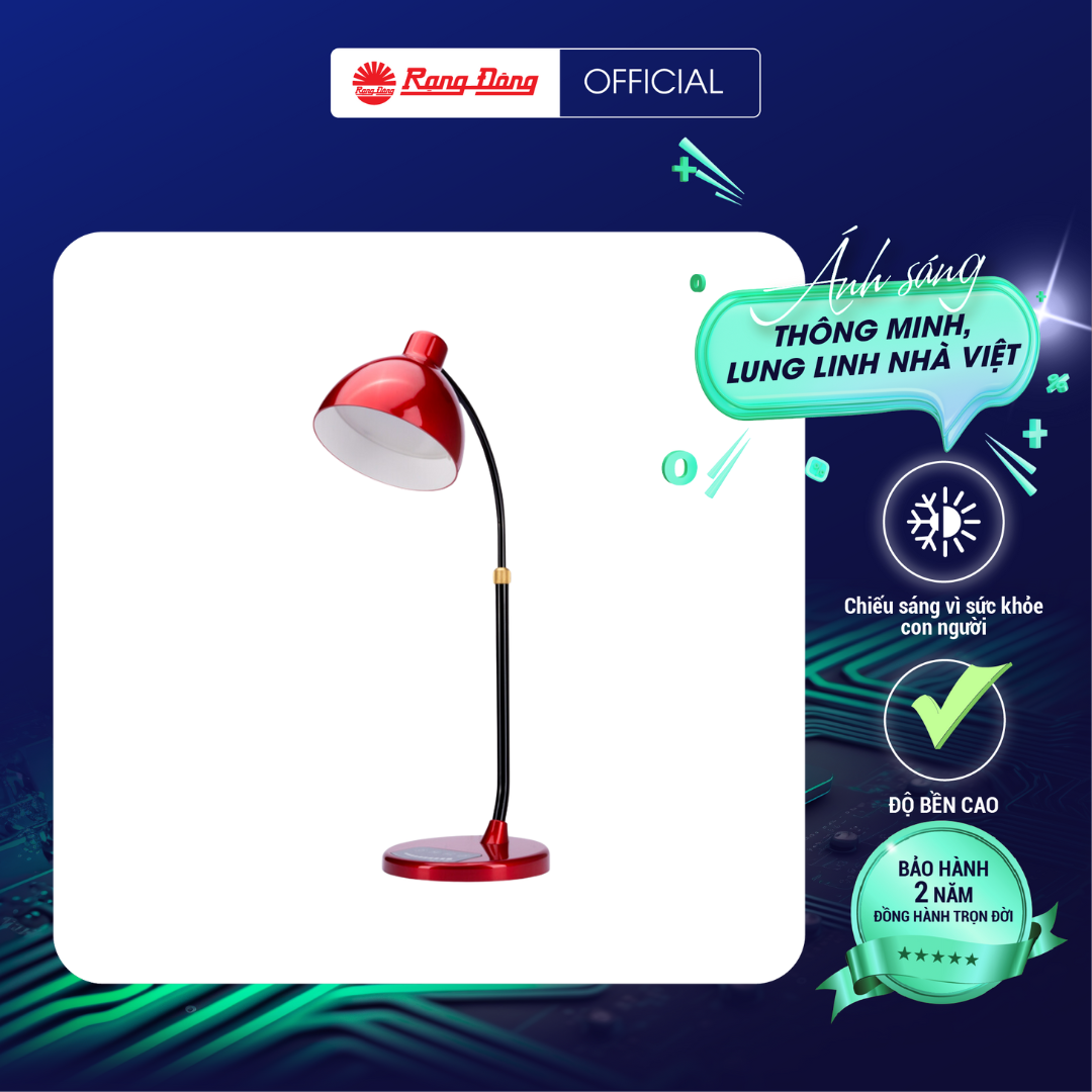 Đèn bàn LED đổi màu  Chính hãng Rạng Đông RD-RL-68.WF, Điều khiển thông minh qua app, Thiết kế hiện đại, nước sơn sử dụng nước sơn ô tô