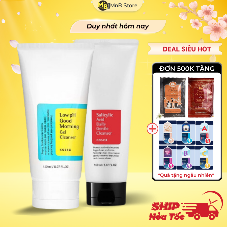 [Hàng Công Ty] Sữa rửa mặt Cosrx Low pH Good Morning Gel Cleanser cho da dầu mụn nhạy cảm 150ml