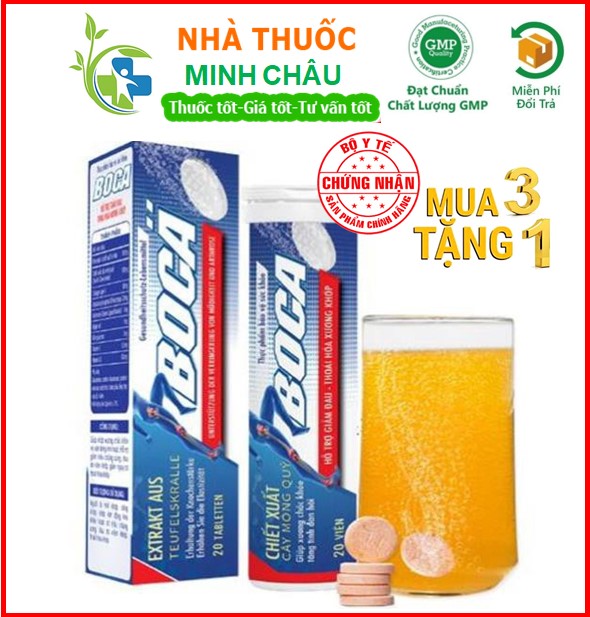 Viên sủi Boca, hỗ trợ giúp xương khớp chắc khỏe, giảm nguy cơ thoái hóa khớp