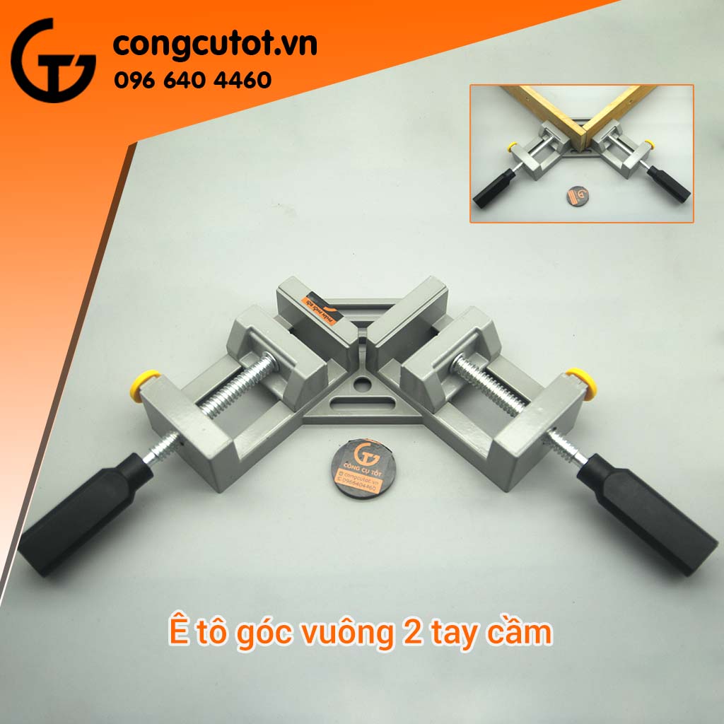 Bộ 2 chiếc eto kẹp góc vuông- vam góc vuông 2 tay cầm