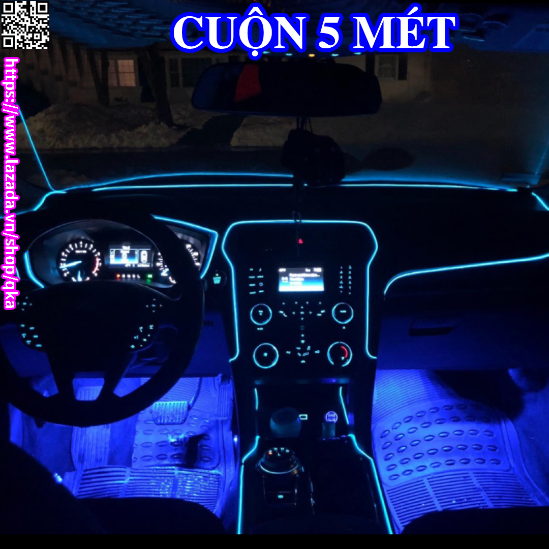 Đèn Led chỉ viền nội thất ô tô trang trí tạo điểm nhất cho nội thất xe