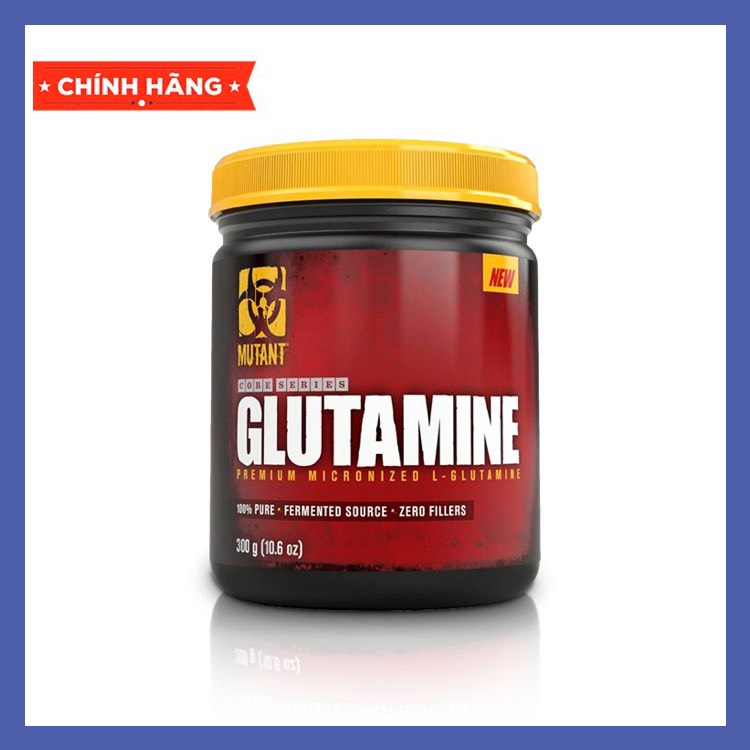 Mutant glutamine 300g 60 lần dùng phục hồi cơ bắp tối ưu tăng sức chịu đựng giảm đau cơ từ canada