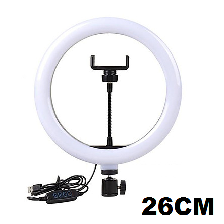 [MIỄN PHÍ VẬN CHUYỂN] - Đèn livestream 26cm Hỗ trợ Chụp hình, LiveStream, Make up, trang điểm, Đèn Led Ring Light Chụp ảnh sản phẩm 3 Chế Độ Sáng (không kèm chân đèn) - Đèn live stream 26cm, đèn livestream nhỏ, đèn livestream 45cm